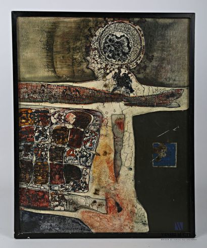 null VIELFAURE Jean-Pierre (1930-2015)

Vision with a small portrait

Mixed media...
