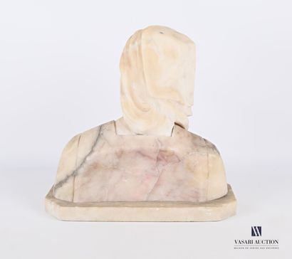 null Sculpture in alabaster showing a bust of a young girl with a headdress

(small...