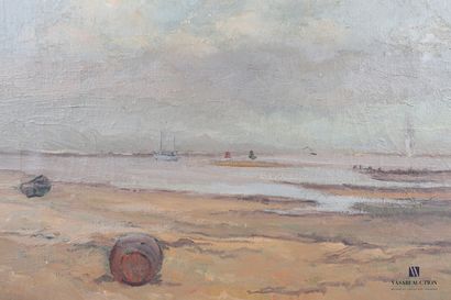 null F. VICVOORT (XXth century)

View of a beach with a lighthouse

Oil on canvas...