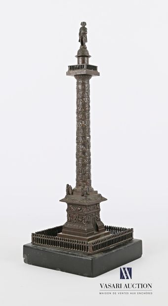 null Bronze subject representing the Vendôme column (period: July Monarchy - Second...