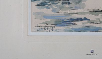 null HERBO Fernand (1905-1995)

Animated port view 

Watercolor and charcoal

Signed...