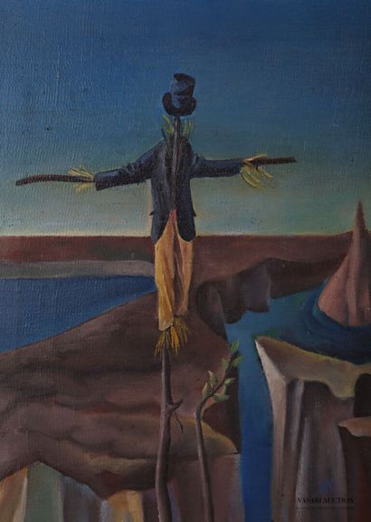null MAURIN Hugues (1925-2017)

The surrealist scarecrow

Oil on canvas

Signed lower...