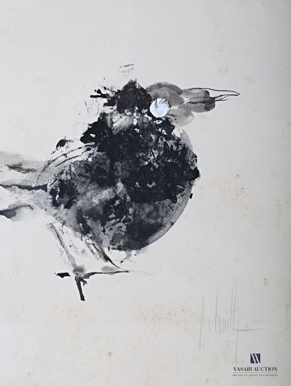 null BOUILLY René (1921-2019)

Bird

India ink and white highlights on paper

Signed...