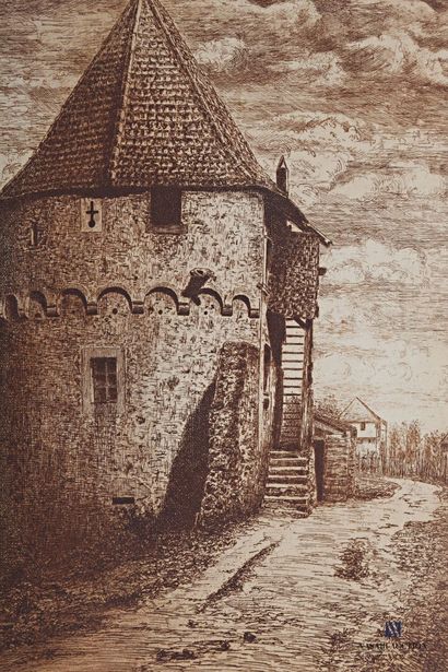 null OHL DES MARAIS Albert (1872-1957)

Donjon of Bergheim

Etching

Signed, dated...