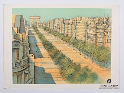 null CARZOU Jean (1907-2000)

The Champs Elysees

Lithograph in colors

Signed in...