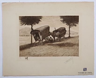 null OHL DES MARAIS Albert (1872-1957)

The caravans

Etching

Signed in the plate

Countersigned...