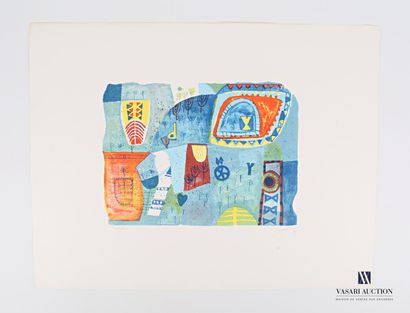 null YOSHI (XXth century)

Stylized motifs

Lithograph in colors

Numbered 33/60...