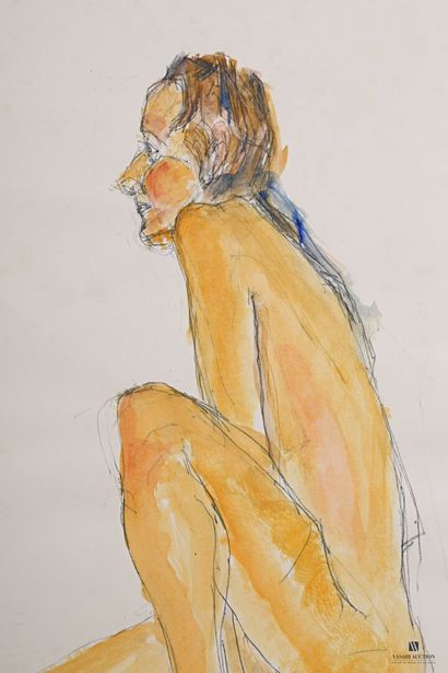 null HAISLEY Robert (1946-2020)

Figure contemporaine

Aquarelle et crayon sur papier

Recto...