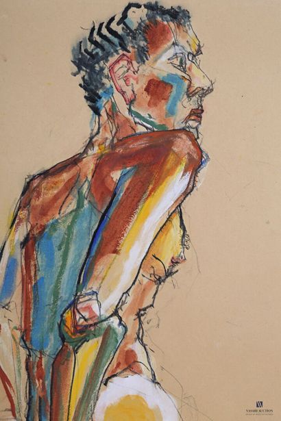 null HAISLEY Robert (1946-2020)

Figure contemporaine

Pastel et crayon sur papier

61...
