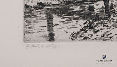 null DUBOIS Auguste (1892-1973) 

Le canal à Mutzig

Eau-forte

Signée en bas à droite...