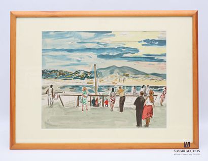 null French school of the XXth century

On the bridge 

Watercolor

37.5 x 49 cm...