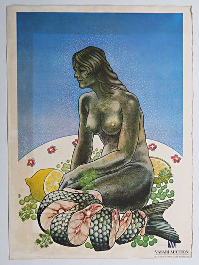 null MOREAUX Jean (born 1939)

Slice of mermaid 

Print on paper

Numbered 49/100...