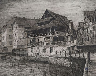 null OHL DES MARAIS Albert (1872-1957)

The old tanneries of the plant bath in Strasbourg

Etching

Signed...