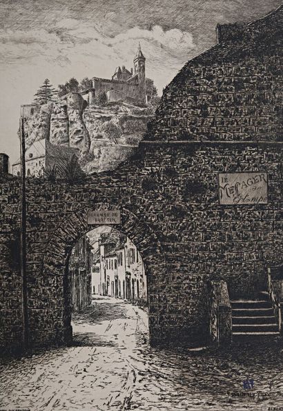 null OHL DES MARAIS Albert (1872-1957)

Old door of Rocamadour

Etching

Signed,...