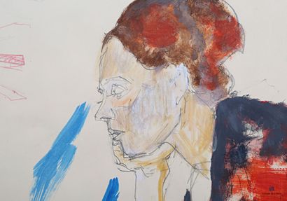null HAISLEY Robert (1946-2020)

Thoughtful Figure

Gouache and pencil on paper

Annotated...