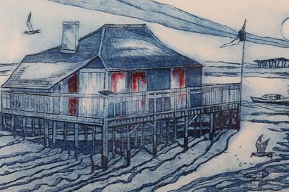 null GAULTIER Bertrand (born in 1951)

Cabane Tchanquée in Arcachon

Etching

Edition...