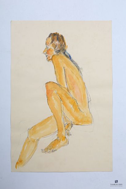 null HAISLEY Robert (1946-2020)

Contemporary figure

Watercolor and pencil on paper

Recto...