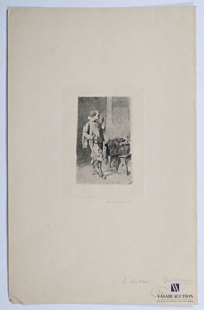 null MEISSONIER Ernest (1815-1891)

Knight

Etching and drypoint

Signed in the margin...