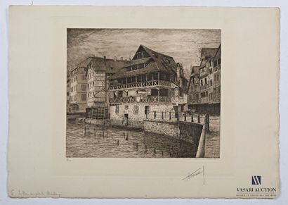 null OHL DES MARAIS Albert (1872-1957)

The old tanneries of the plant bath in Strasbourg

Etching

Signed...