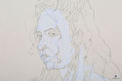 null HAISLEY Robert (1946-2020)

Figure contemporaine

Crayon et gouache sur papier

61...