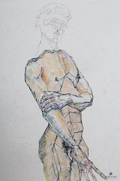 null HAISLEY Robert (1946-2020)

Figure contemporaine

Pastel et fusain sur papier...