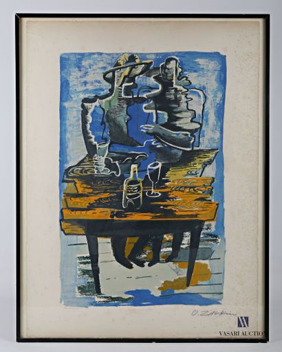 null ZADKINE Ossip (1890-1967)

Cubist aperitif

Lithograph in colors

signed in...