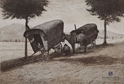 null OHL DES MARAIS Albert (1872-1957)

The caravans

Etching

Signed in the plate

Countersigned...