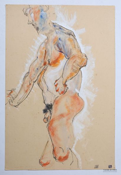 null HAISLEY Robert (1946-2020)

Contemporary figure

Mixed media on paper

Monogrammed...