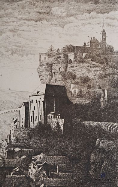 null OHL DES MARAIS Albert (1872-1957)

View of the medieval city of Rocamadour

Etching

Signed...