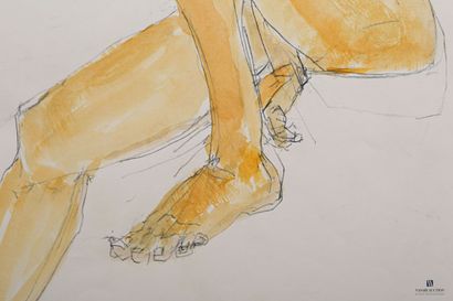 null HAISLEY Robert (1946-2020)

Contemporary figure

Watercolor and pencil on paper

Recto...