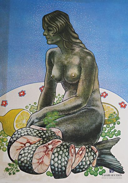 null MOREAUX Jean (born 1939)

Slice of mermaid 

Print on paper

Numbered 49/100...