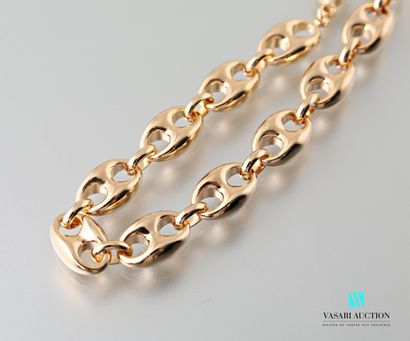 null Flexible bracelet coffee bean mesh in gold plated 

Length 20 cm.
