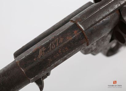 null Revolver for officer model 1874, rifled barrel of 11 cm gauge 11 mm, dated S.1877,...