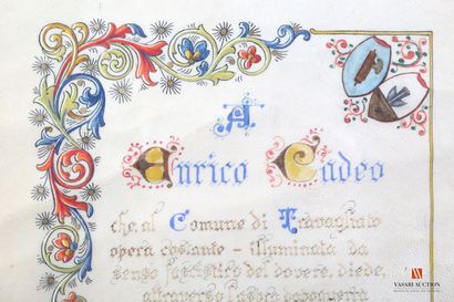 null Italie : Ordre de la Couronne, fondé en 1868, croix de chevalier, avec brevet...