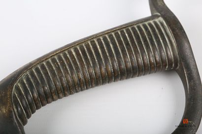 null Poignée de sabre briquet d'infanterie type AN IX/1816, branche poinçonnée Versailles,...