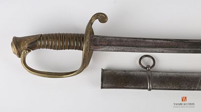 null Infantry officer's saber model 1855, single-branch mounting, pierced brass plate,...
