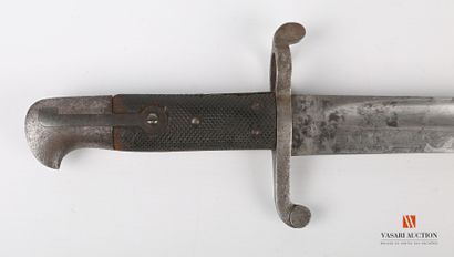 null British Enfield bayonet model 1856, yatagan blade, 58 cm long, handle with riveted...