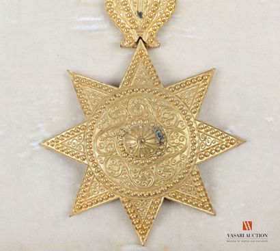 null Ethiopie : Ordre de l'Étoile d'Ethiopie, fondé en 1874, bijou de Commandeur...
