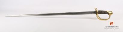 null Light cavalry saber model 1882, three-pronged brass guard, main branch stamped...