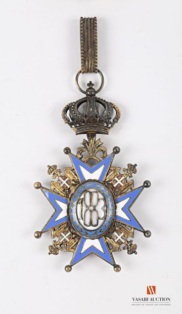null Serbie : Ordre de Saint-Sava, fondé en 1883, bijou de Commandeur du deuxième...