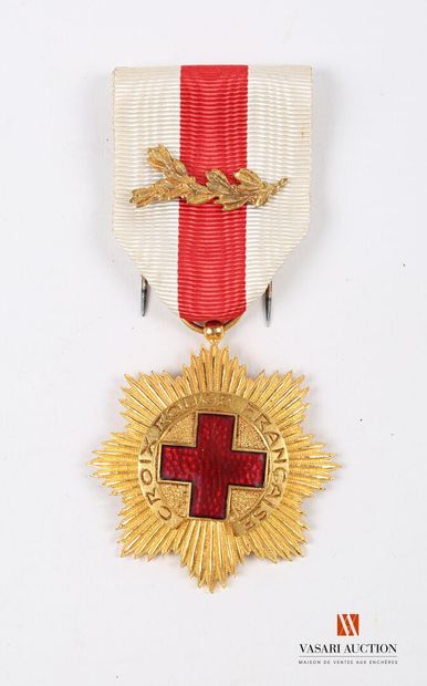 null Croix rouge française, Grande médaille d'honneur, deuxième type, étoile dorée...