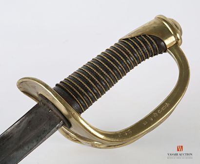 null Light cavalry saber model 1822, troop model, three pronged brass mounting, main...