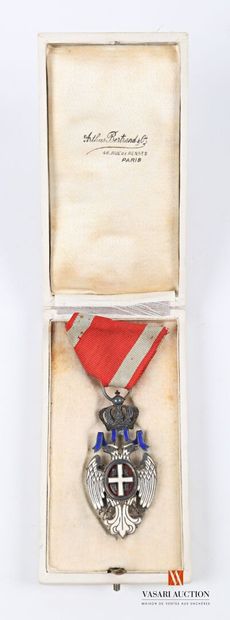 null Serbie : Ordre de l'Aigle blanc, fondé en 1883, bijou de chevalier, quatrième...