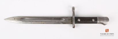 null Baïonnette turque Modèle T 1938, lame de 25 cm, poignée à plaquette bois et...