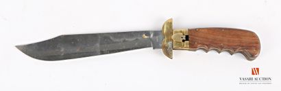 null Imposing hunting knife "à la d'Estaing" stainless steel blade 28 cm, folded...
