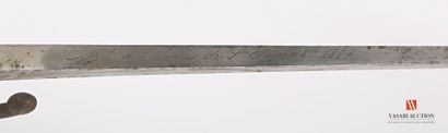 null Sword-bayonet GRAS model 1874, straight blade of 52,4 cm, stamped and marked...