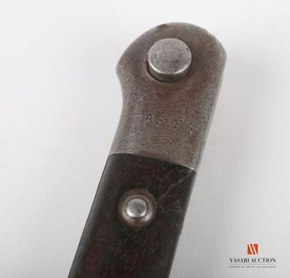 null Baïonnette turque Modèle T 1938, lame de 25 cm, poignée à plaquette bois et...
