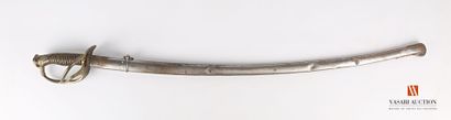 null Artillery officer's saber model 1822-99, chased brass mounting, filigree horn...