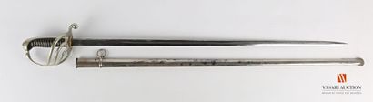 null Infantry officer's saber model 1882, four-pronged nickel silver mount with long-tail...