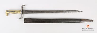 null Baïonnette allemande modèle 1871, lame de 47 cm, datée 1876 sur le dos et fabricant...